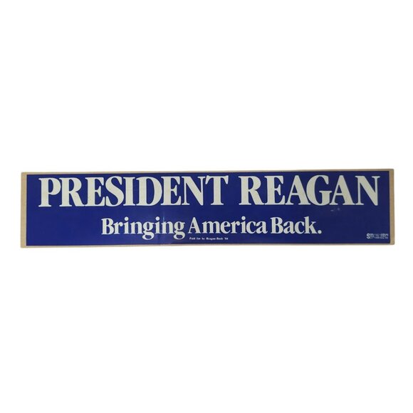 President Reagan Bringing America Back 1984 Presidential Campaign Sticker Lot - Picture 5 of 9